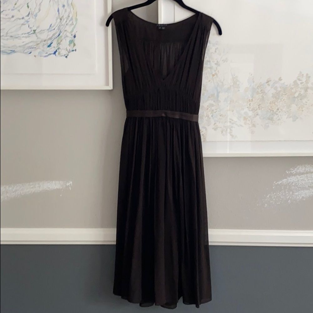 Theory Grecian sheer midi dress